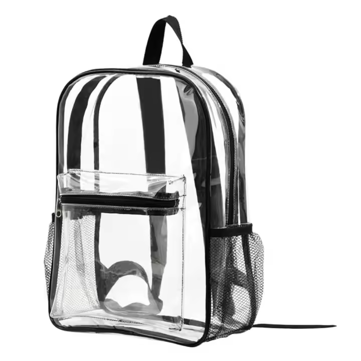 Mochila Deportiva De PVC Transparente Impermeable Para Viajes Y Fitness Gran Capacidad Con Hombros Visibles Bolsa De Viaje Casual - 1