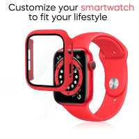 Ociodual Funda Protectora de PE con Cristal Templado Compatible con Relojes Inteligentes Aple Watch 4/5/6/SE (40mm) Transparente - details 6