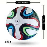 Balón De Fútbol PU Para Hombres Y Mujeres Tamaño 5 Competición 2014 Deportes Al Aire Libre Entrenamiento Resistente Al Desgaste Y Antideslizante Impermeable Para Estudiantes Y Jóvenes - details 5