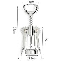 Abreventanas De Acero Inoxidable Para Vino Tipo Alas Sommelier Herramienta De Apertura De Botellas Con Retirador De Tapa De Vidrio - details 4