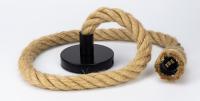 Lámpara Colgante Vintage De Hilo De Jute MANVIV Luz Pendente Industrial E27 Para Interior Estilo Retro Para Sala De Estar/Bar/Loft - details 2