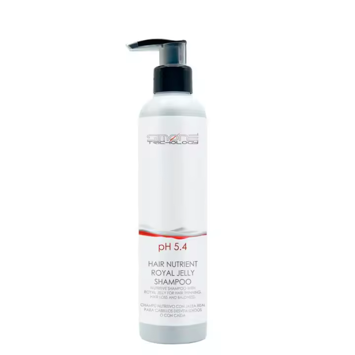 Simone Trichology Hair Nutrient Royal Jelly Champú Nutritivo Con Jalea Real pH 5.4 Para Cabellos Desvitalizados o Con Caída - 1