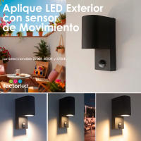 Aplique LED Interior y Exterior - IP65 - GU10 - Con Sensor de movimiento PIR - details 0