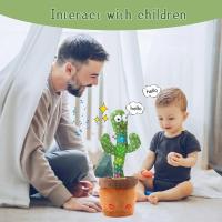 Juguete De Cactus Hablador Recargable Grabador Y Repetidor Educativo Para Niños De 3 a 6 Años Compatible Con Voz En Español Inglés Y Árabe - details 6