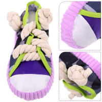 Juguete Masticable Para Perros Forma De Zapatilla Divertida Juguetes Interactivos Para Morder Y Limpiar Los Dientes De Tu Mascota - details 0