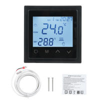 Termostato Inteligente De Pantalla Digital LED Táctil Control De Temperatura Para Calentamiento Por Piso 16A Sensor NTC 85-265V - details 8