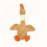 Juguete De Peluche De Perro Lindo Juguetes Para Morder Para Pequeños Medianos Y Grandes Perros Juguete De Ganso Silvestre Con Sonido Para Chupar Y Limpiar Los Dientes - details 5