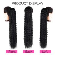 Pelucas Sintéticas 24 Pulgadas Cacheadas Con Cola De Caballo Extensión De Cabello Resistente Al Calor Con Cordón Para Mujeres Y Niñas - details 1