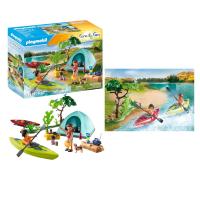 PLAYMOBIL (71425) camping con hoguera, acampada, piragüismo y fogata en la naturaleza, Family Fun - details 4