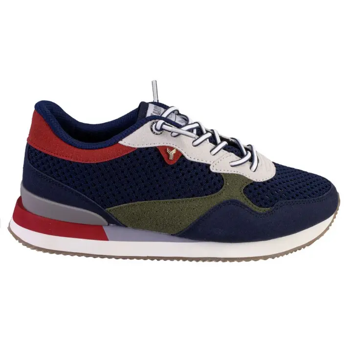 YUMAS STANLEY Zapatillas casual de hombre azul marino cordón goma 524 - 1