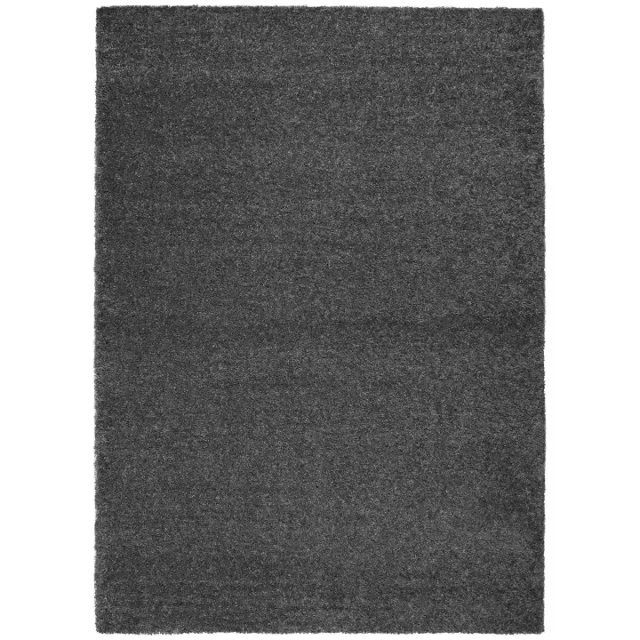 ATTICGO Alfombra de Interior Estilo Liso en Blanco - Antracita 8507 | 67X125, 133X190, 160X230, 57X110, 100X150 cm - 1