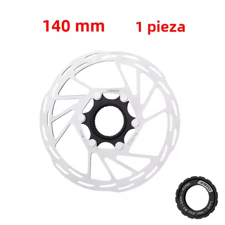 Rotor De Freno De Disco IIIPRO Para Bicicleta De Carretera Con Anillo De Bloqueo Tamaños 140mm/160mm/180mm/203mm Material De Aluminio Ligero - 1