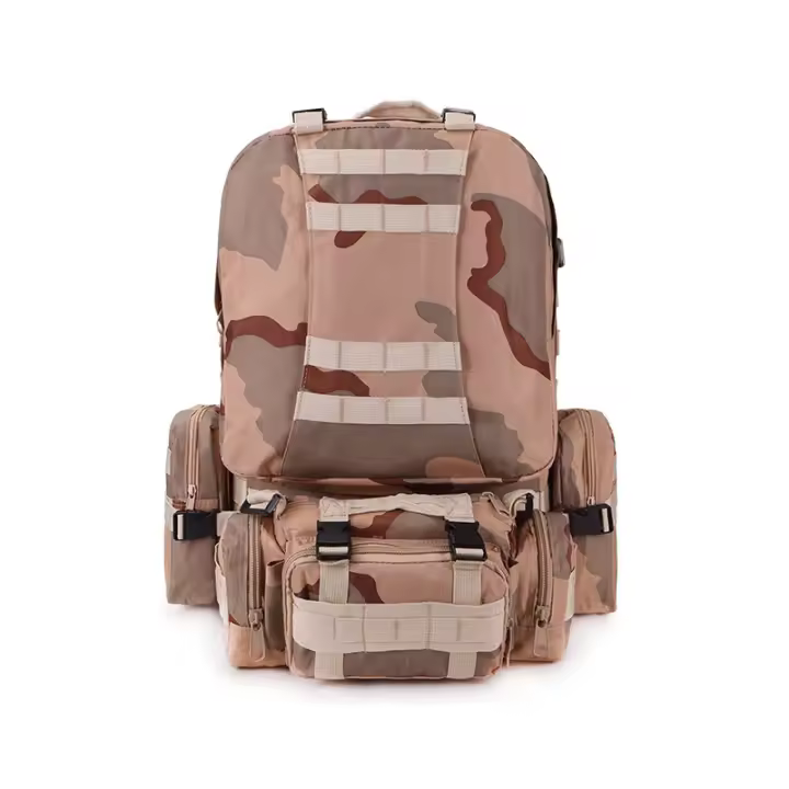 Mochara táctica combinada de gran capacidad, Bolsa de viaje para acampar, Deportos, Camuflaje Militar, senderismo, mochila para Exterior - 1