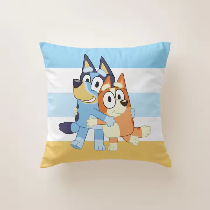 Cojín Infantil BLUEY 45x45 cm con Relleno – Funda Suave y Lavable - 1