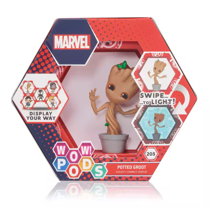 Figura Coleccionable Pod Marvel Potted Groot con Sensor de Movimiento - 1