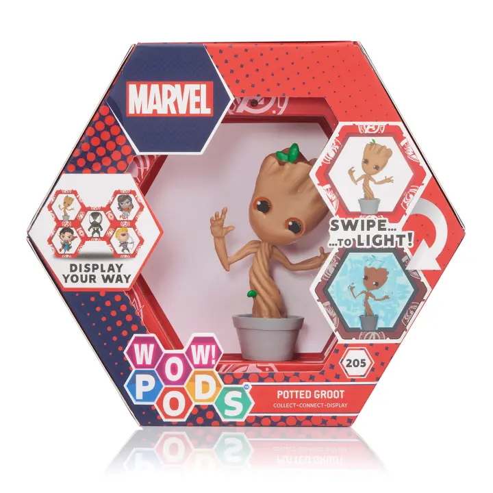 Figura Coleccionable Pod Marvel Potted Groot con Sensor de Movimiento - 1