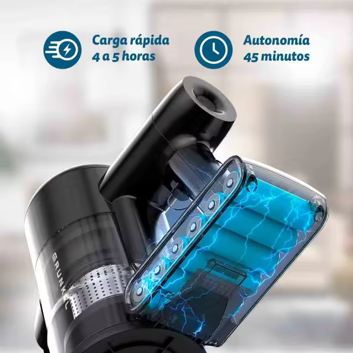 Aspiradora Vertical ASP-27KPA - 350W y Potencia de Succión 27KPA - Filtro HEPA Lavable - 1