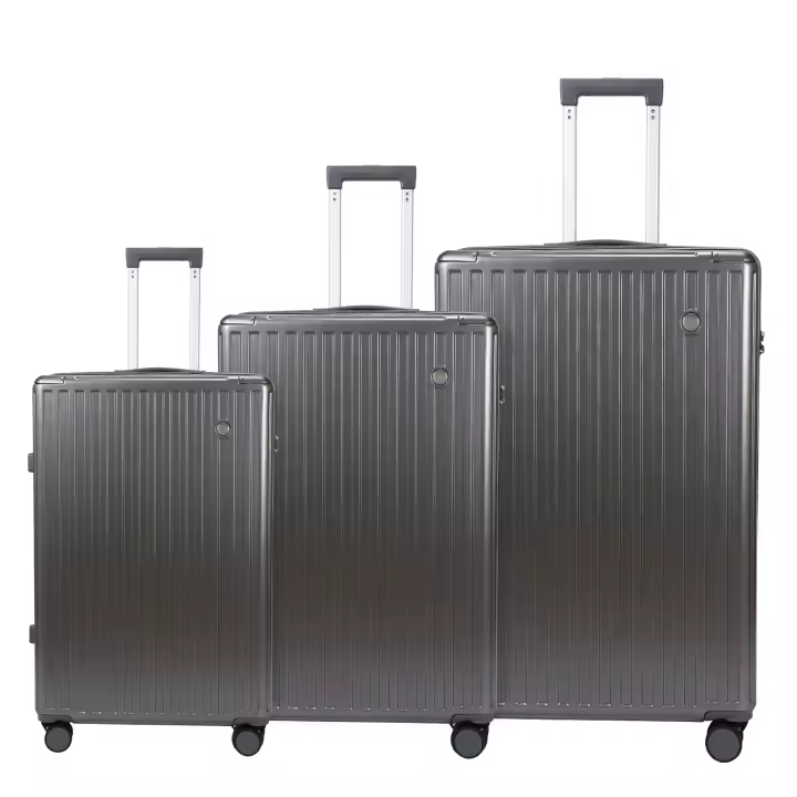 S7 STAR Juego 3pzs Maleta Rígidas, Cabina PC Resistente 4 Ruedas Giratorias 360°, Maleta PP Cerradura de Combinación Color Puro, Trolley Maleta Equipaje de Mano con 4 Ruedas Gran Capacidad - 1