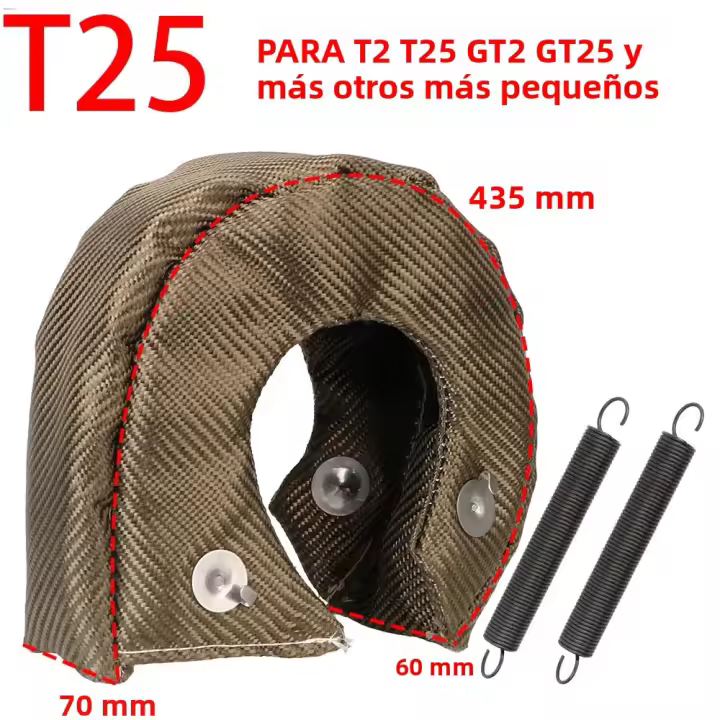 Cubierta De Turbo T2 T25 T28 T3 T4 T6 Protector De Alta Temperatura Para Turbina De Velocidad De Vidrio Envoltura De Calor - 1