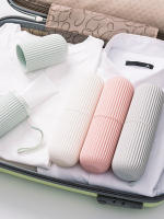 Caja De Dientes Viaje Vertical Rayas Portátil Con Copa De Mascarilla Almacenamiento De Pasta De Dientes Y Cartraje Eco-amigable - details 4