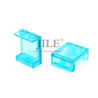 20pcs MOC 4864 Bloques De Construcción DIY Panel Transparente 1x2x2 Compatible Con 87552 Casa De Vidrio Juguetes De Vistas - details 2