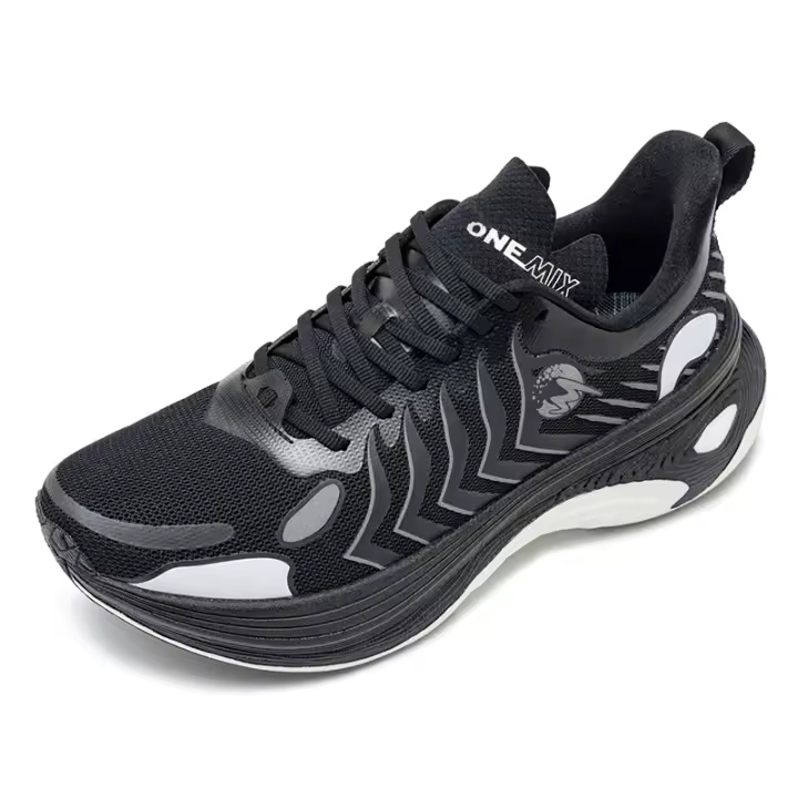 Zapatillas De Correr ONEMIX Orca Para Hombre Algodón Mesh Antideslizantes Resistentes Al Desgaste Transpirables Reflectantes Zapatillas Deportivas Para Entrenamiento Al Aire Libre - 1