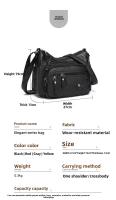Bolso De Hombro Para Mujer De Cuero Suave De Cuatro Estaciones Con Multiples Compartimentos Y Bolsillos Alta Gama Estilo Casual - details 0
