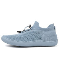 Zapatillas De Caminar Unisex Con Suela De Cero Bajada Y Punta Ancha Hechas De Malla Transpirable Y Material Suave Talla Grande - details 14