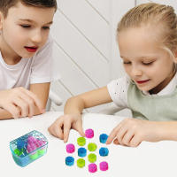Juego Tradicional Coreano Gonggi De 12 Piezas Juguete De Colorido Alivio Del Estrés Divertido Para Niños Y Adultos Set De Piedras De Tiza En Caja - details 2