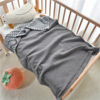Manta de crepe para bebé, manta para envolver al bebé, manta para recién nacido, edredón de verano de terciopelo, edredón para aire acondicionado - details 5