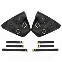 Bolsas De Sillín Para Motocicleta De Cuero PU Negro Almacenamiento De Equipaje Lateral Para Honda Rebel 300 500 Modelos 2017-2022 - details 1