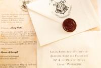 Rakmark Carta aceptación en Castellano Personalizada Escuela de Magia ticket Dorado en 3D - details 0