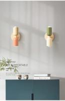 Lámpara De Pared Colorida Nórdica Minimalista Moderna Para Dormitorio Y Sala De Estar Luz De Pasillo Ideal Para Habitación De Niños Decoración De Hogar E27 Sin Bombillas Incluidas - details 6
