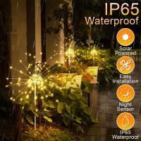 Luz Solar Para Jardín Decorativa De Fuegos Artificiales Y Hadas Luz LED Exterior Impermeable Colorida Para Decoración De Jardín Y Paisaje - details 4