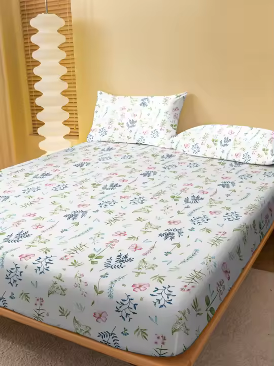 Edredón De Cama Con Estampado De Plantas Para Hombres Y Mujeres Estilo Simple Y Moda Adecuado Para Todas Las Estaciones Uso En Hogar Habitación Hotel Material 100% Poliéster - 1