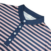 Camiseta de manga larga Henry holgada informal con cuello redondo y rayas coloridas para hombre, estilo americano, otoño e invierno, nueva - details 16