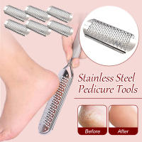 Conjunto De 6 Herramientas De Acero Inoxidable Para Eliminar Callos Pedicura Doméstica Raspe Para Pies Y Talones - details 5