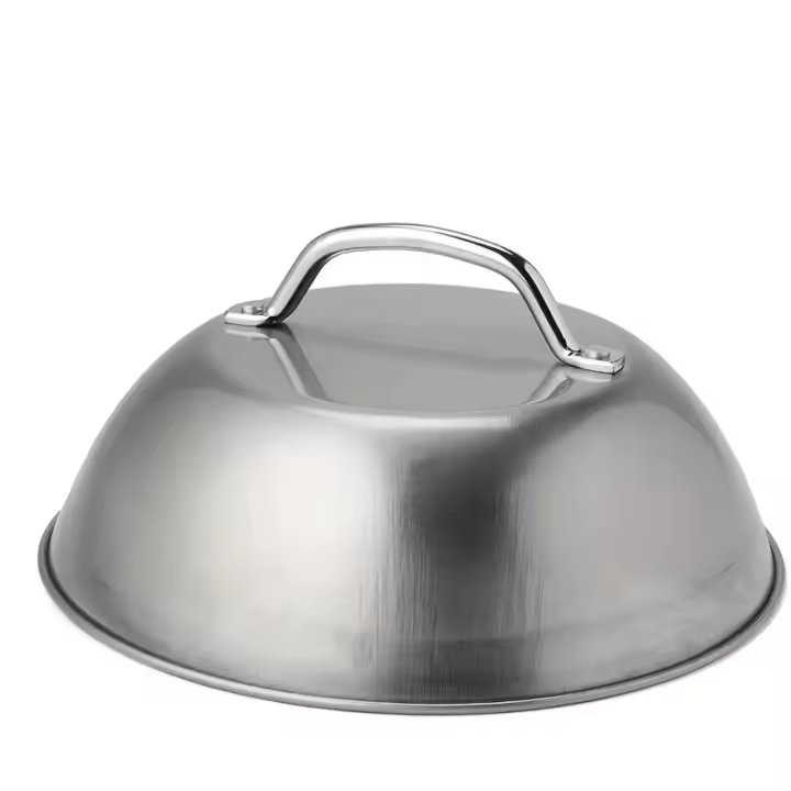 Cubierta De Horno De Acero Inoxidable De 9 Pulgadas Herramienta Perfecta Para Barbacoa Accesorio Ideal Para Camping Y Picnics - 1