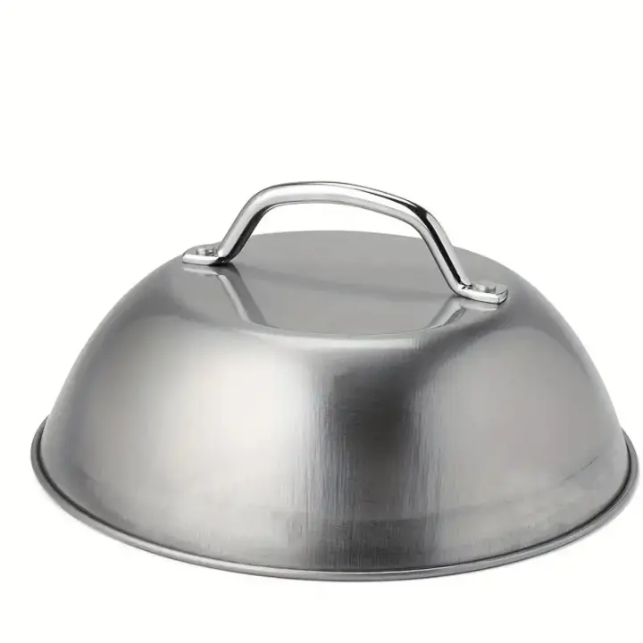 Cubierta De Horno De Acero Inoxidable De 9 Pulgadas Herramienta Perfecta Para Barbacoa Accesorio Ideal Para Camping Y Picnics - 1