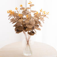 5pcs Plantas Artificiales De Eucalipto Para Otoño Decoración De Fiesta De Navidad Bouquet De Flores Falsas Para Bodas Y Casamientos Decoración De Jardín Y Hogar - details 2