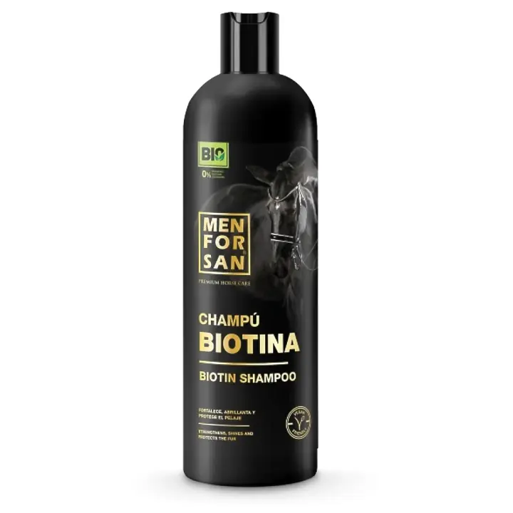 Champú de Caballo con Biotina Menforsan 1 Litro - Cuida y Fortalece el Pelaje de tu Caballo - 1