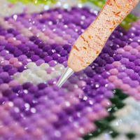 Kit De Pincel Para Pintura Diamante 5D Con 6 Cabezas De Succión Y 1 Pincel De Arcilla Para Pintura Diamante Material De Resina - details 5