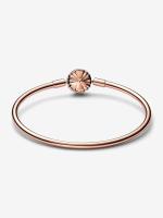 Pandora Moments - Baño de Oro Rosa de 14 K Pandora - VENTA FINAL-Bracalete with Cierres de COPO de Nieve brilliant - details 2