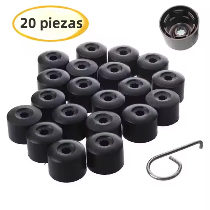 20/25 Piezas De 21/18 Mm Tapa De Protección Para Tornillos Y Bolas De Rueda Decorativas Capa De Polvo Y Protección Para Automóviles - 1