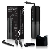 Black Wolf Ear Cleaner Fully automatic electric ear cleaner 2 nozzles to spray earwax accumulation smart ear cleaner - details 1