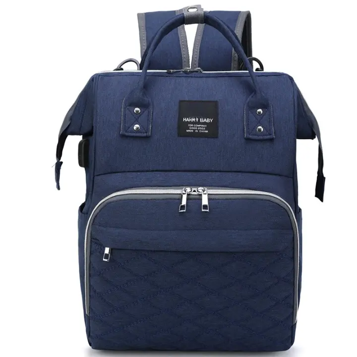 Bolsa Materna Para Bebé Con USB Y Portátil Gran Capacidad Impermeable Ligera Organizador Para Carrito De Compras Diáspers Bolsa De Mano Para Madres - 1