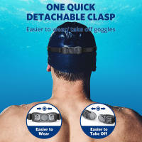 Gafas De Natación Profesionales Impermeables Con Protección UV 100% Antiniebla Para Hombres Y Mujeres Jóvenes Y Adultos - details 6
