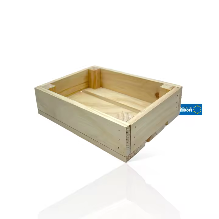 MINOKUA - Caja de Madera Vintage de Pino para Almacenaje Hogar - 21x18,5x8cm - 1