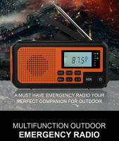 Radio De Emergencia Portátil 2025 Con Carga Solar Y Manivela 4000mAh Radio De Clima AM/FM/NOAA Alerta SOS Alarma Radio De Sobrevivencia - details 1