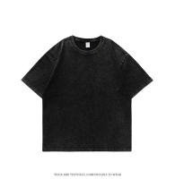 Camiseta Oversize De Algodón 100% Vintage YJKVUR Para Hombres Ropa Casual Coreana Y2k Verano 2024 Cuello Redondo Manga Corta - details 10